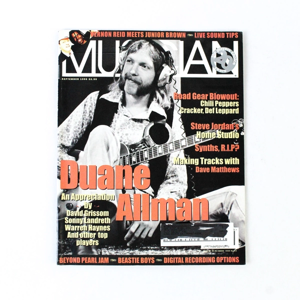 Musician Magazine Sep 1996 Duane Allman Pearl Jam Chili Peppers Beastie Boys