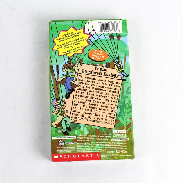 The Magic School Bus In The Rainforest 2000 Scholastic VHS Hi-Fi Stereo