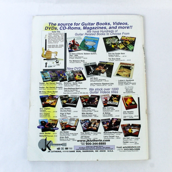 Vintage Guitar Music Magazine June 2002 Jeff Healey Tesla Blonds Are Back