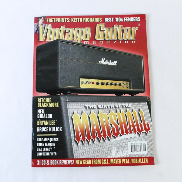 Vintage Guitar Magazine September 2003 The Birth of the Marshall Keith Richards