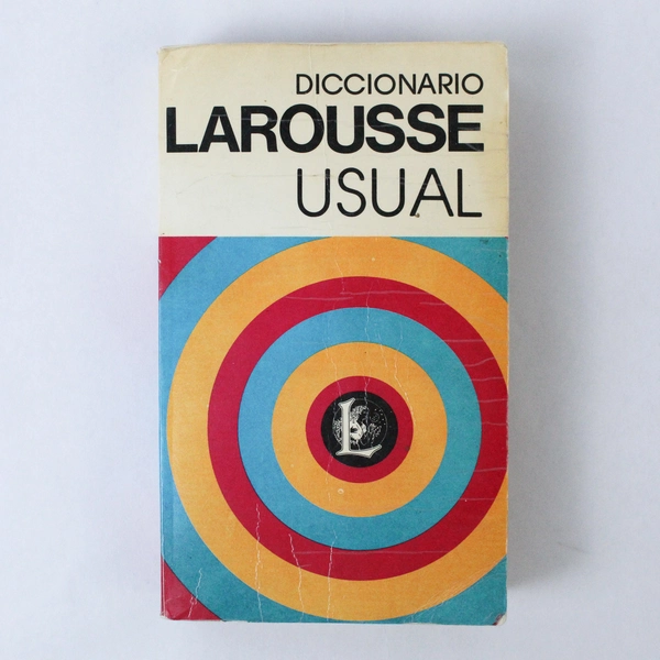 Vintage 1980 Diccionario Larousse Usual Paperback Book Pre-Owned Condition
