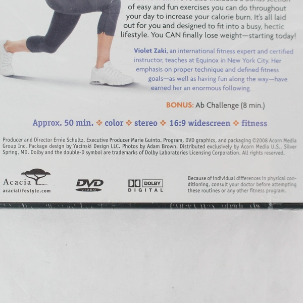 Weight Loss Cardio Sculpt with Violet Zaki 2008 DVD New Sealed