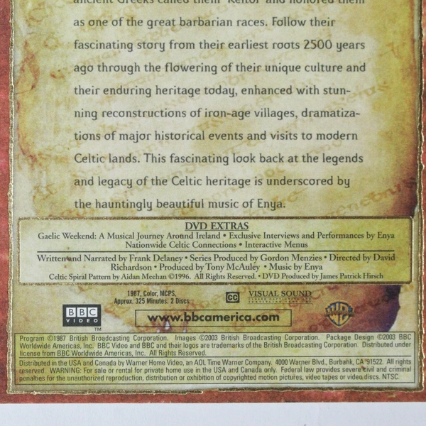 The Celts Rich Traditions & Ancient Myths DVD 2004 2 Disc Set