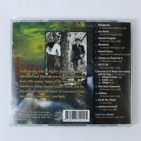 Lyra Allen Ames & Maryanne Kremer-Ames Way Back Tomorrow CD 1999 Acoustic Guitar