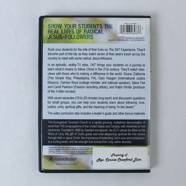 The 24/7 Experience DVD The Evangelical Covenant Church Zondervan