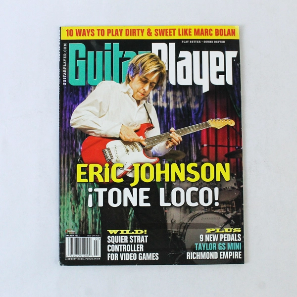 Guitar Player Magazine March 2011 Eric Johnson Cover Marc Bolan