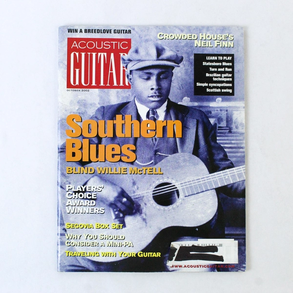 Acoustic Guitar Magazine October 2002 Southern Blues Willie McTell