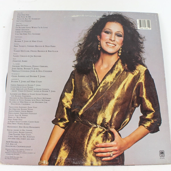 Rita Coolidge Satisfied 1979 Vinyl LP A&M Records SP-4781