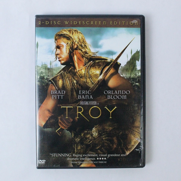 Troy 2 Disc DVD Widescreen Edition Brad Pitt 2004 Warner Bros Action Drama