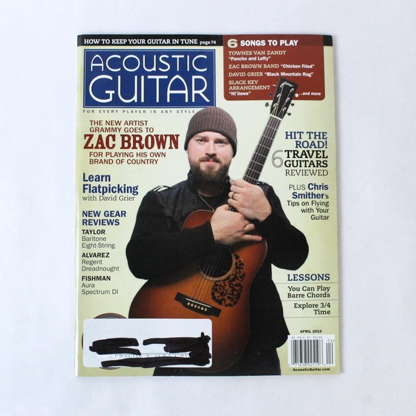 Acoustic Guitar Magazine April 2010 Zac Brown Band David Grier New Artist Grammy