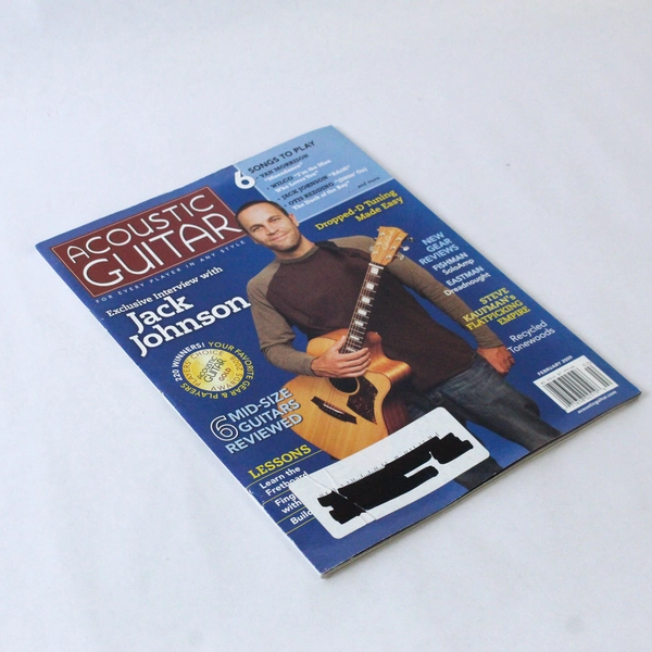 Acoustic Guitar Magazine February 2009 Jack Johnson Dropped -D Tuning