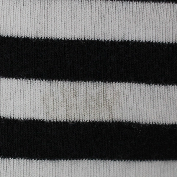Dip Women's Black and White Striped Cropped Tank Top Size Medium