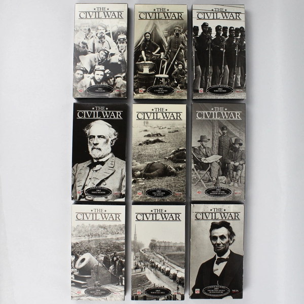 The Civil War 9 VHS Tape Set 1990 Time Life Video Historical Series