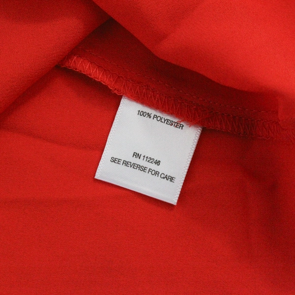 Sami & Jo Shirt Top Blouse Women's XL Tangerine Orange 3/4 Sleeves