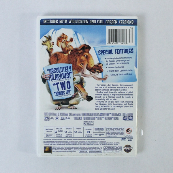 Ice Age DVD 2004 Ray Romano Animated Family Movie Pre-Owned