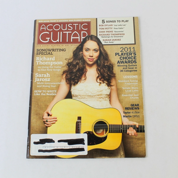 Acoustic Guitar Magazine Oct 2011 Sarah Jarosz Richard Thompson Ripped Pages