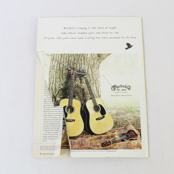 Acoustic Guitar Magazine Oct 2011 Sarah Jarosz Richard Thompson Ripped Pages