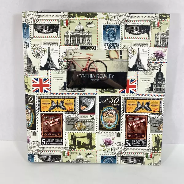 Lot of 2 Cynthia Rowley Postage Stamp Print Vinyl Photograph Albums
