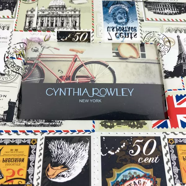 Lot of 2 Cynthia Rowley Postage Stamp Print Vinyl Photograph Albums