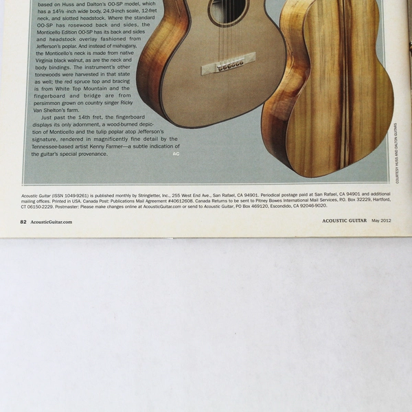 Acoustic Guitar Magazine May 2012 John Doyle Joe Henry Laurie Lewis Bill Monroe