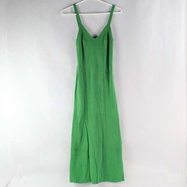 MNG by Mango Green Knitted Midi Dress Women's Size S