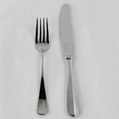 Oneida Savor Dinner Fork and Knife Set Stainless Steel Silver Flatware Utensils