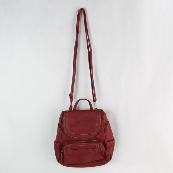 MultiSac Red Vinyl Women's Crossbody Bag Purse