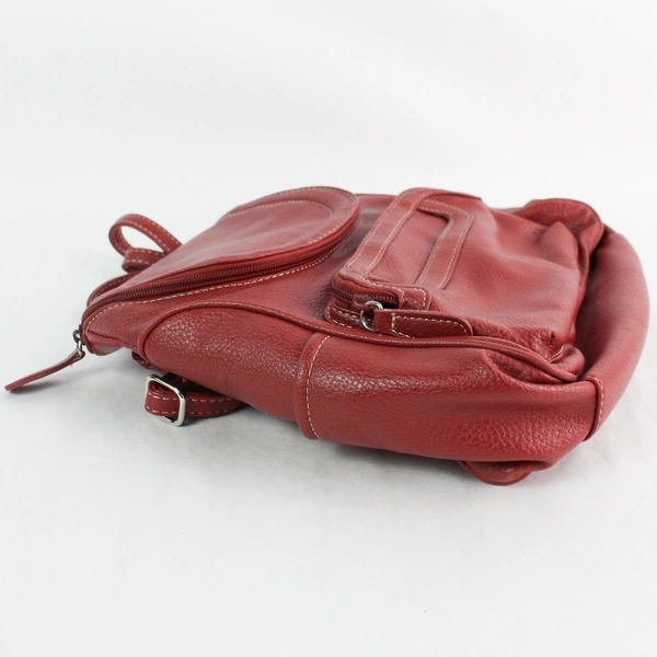 MultiSac Red Vinyl Women's Crossbody Bag Purse