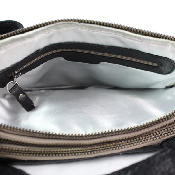 Burkely Black Faux Leather Women's Crossbody Adjustable Strap Bag Purse