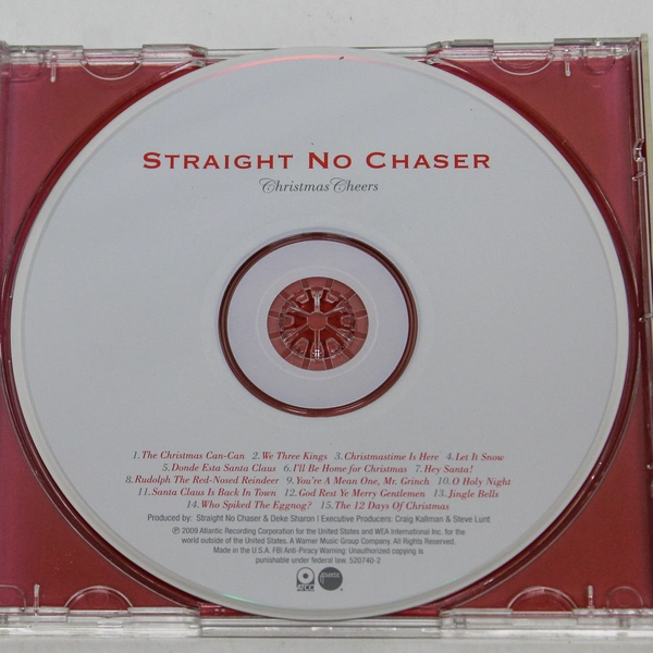 Straight No Chaser Christmas Cheers CD Atlantic Recording Cracked Case