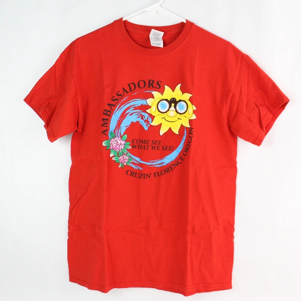 Gildan Ambassadors Cruzin' Florence Oregon Red Cotton T-Shirt Adult Size Medium