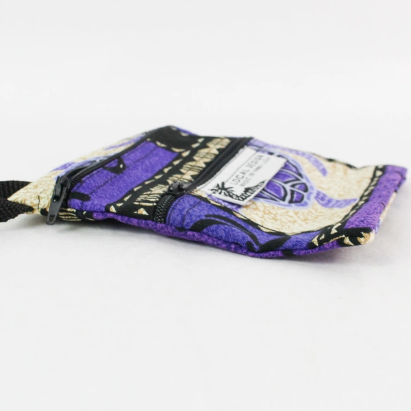 Local Design Purple Sea Turtle Design Crossbody Pouch Purse Made In Hawaii