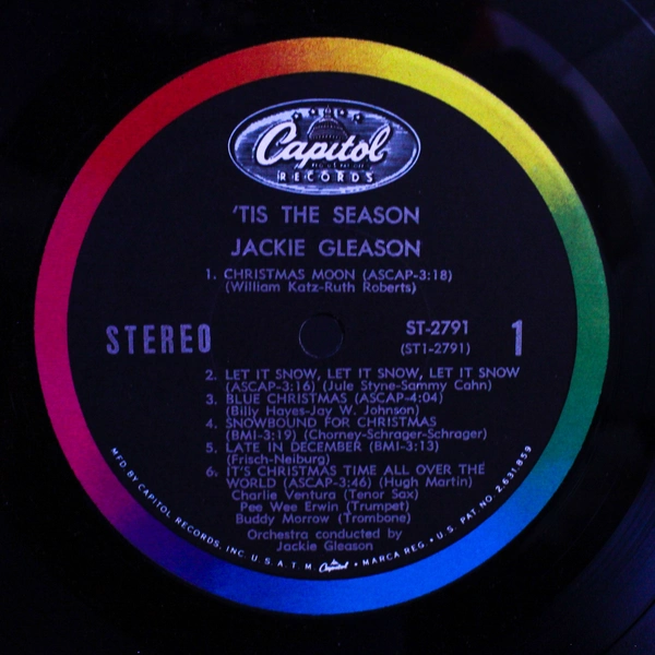 Jackie Gleason Tis The Season ST 2791 LP Record Vinyl VG