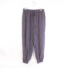 Sag Harbor Petite Lounge Pants Women’s M Rayon Navy Blue Elastic Waist