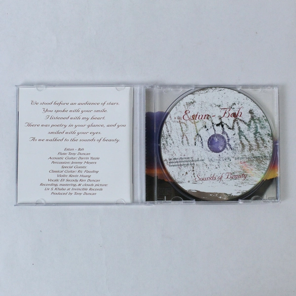 Estun-Bah Sounds Of Beauty CD 2007 Tony Duncan Native American Flute Signed