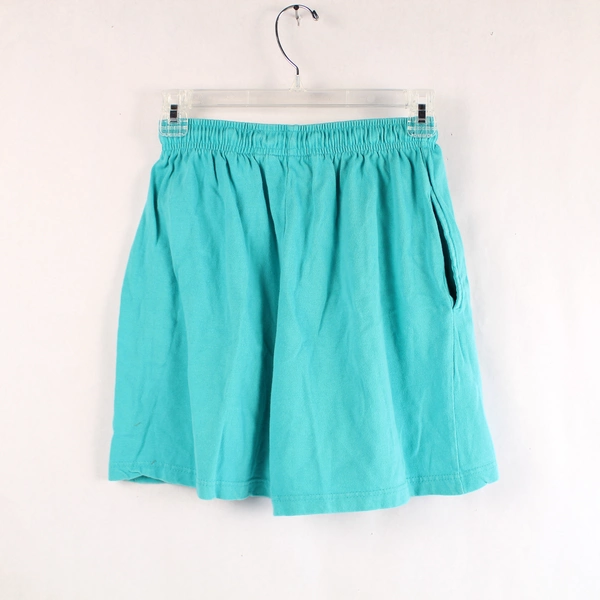 Vtg Van Heusen For Her Aquamarine Green Shorts Sz S Drawstring Loose Fit