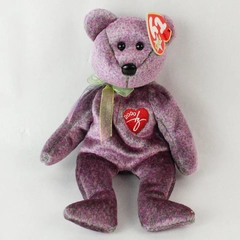 TY Beanie Baby 2000 Signature Bear PE Pellets Silver Tag