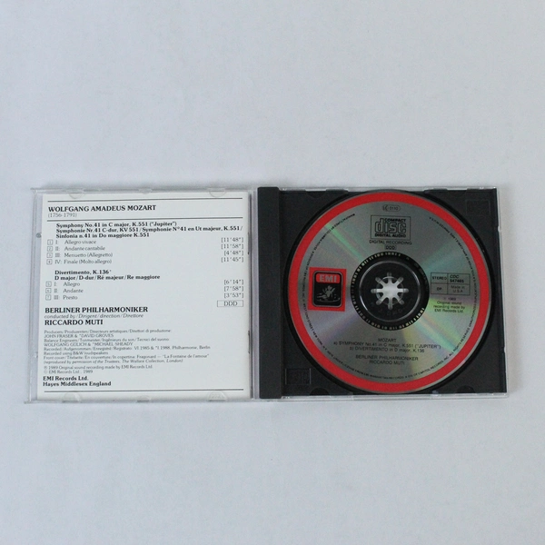Mozart Symphony No. 41 Jupiter CD Berlin Philharmonic Riccardo Muti