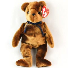 TY Beanie Baby Ted-E the Bear 2002 PE Pellets Silver Tag
