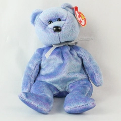 Ty Beanie Baby Clubby 2 the Bear 1999 PE Pellets Silver Tag 