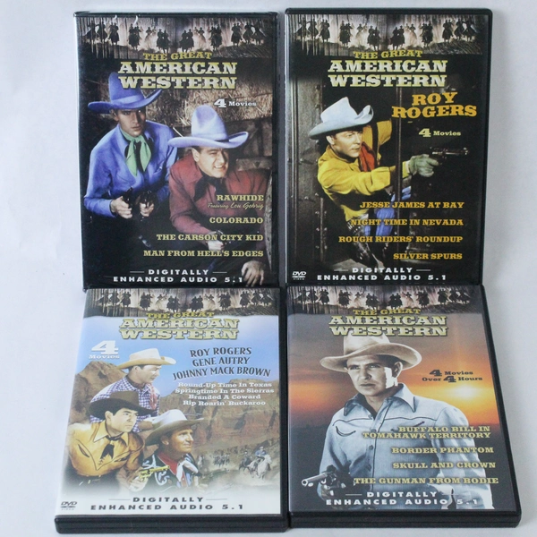 The Great American Western 2004 4 Disc Set 16 Movies Roy Rogers Gene Autry