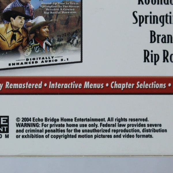 The Great American Western 2004 4 Disc Set 16 Movies Roy Rogers Gene Autry