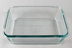 Vintage Pyrex Blue Tint Glass Baking Dish 6-Cup 9"x7" Rectangular 7211R