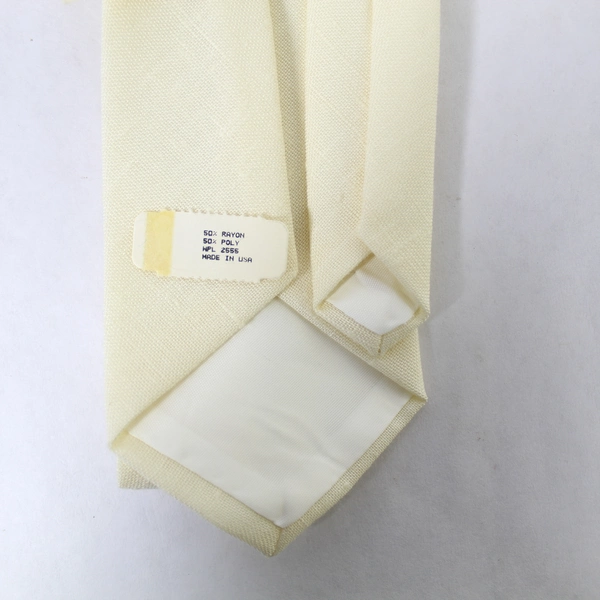 Vintage Claybrooke Meier And Frank Woven Men's Neck Tie Pointed Cream
