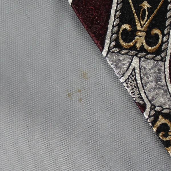 Vintage Stafford Executive Burgundy Gray Silk Necktie Stained 58" USA