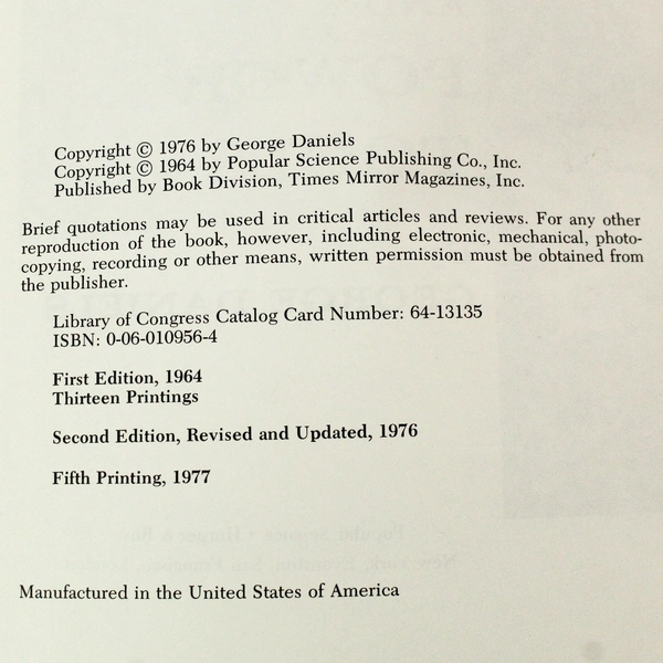 How to Use Hand and Power Tools by George Daniels 1977 Harper & Row Paperback