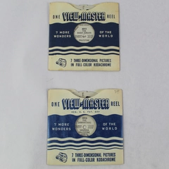 Lot of 2 Vintage Sawyer's ViewMaster Palestine 4016 4015 World Wonders Samaritan