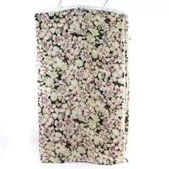 Lot of 4.25 Yards Studio Line Caravel Floral Sheer Fabric Black Pink Yellow
