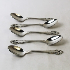 Lot Of 5 Supreme Cutlery Sir George Pattern Tablespoon Stainless Steel 18/8