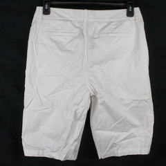 Liz Claiborne Women's Size 10 White Bermuda Shorts Flat Front Belt Loops